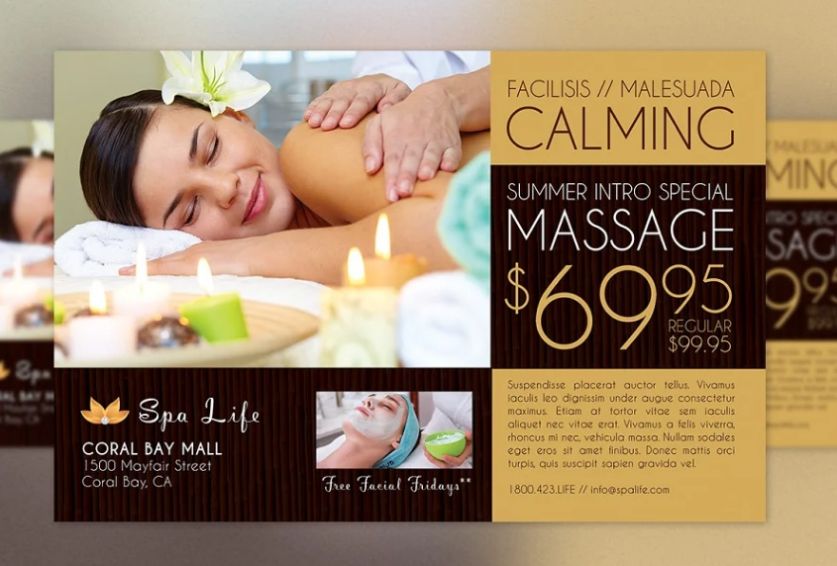 Promotional Massage PSD Template