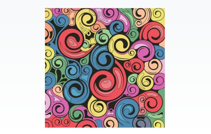 Retro Swirl Pattern Design