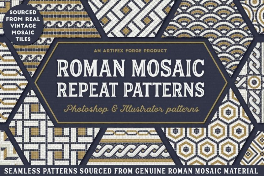 Roman Mosaic Pattern Designs