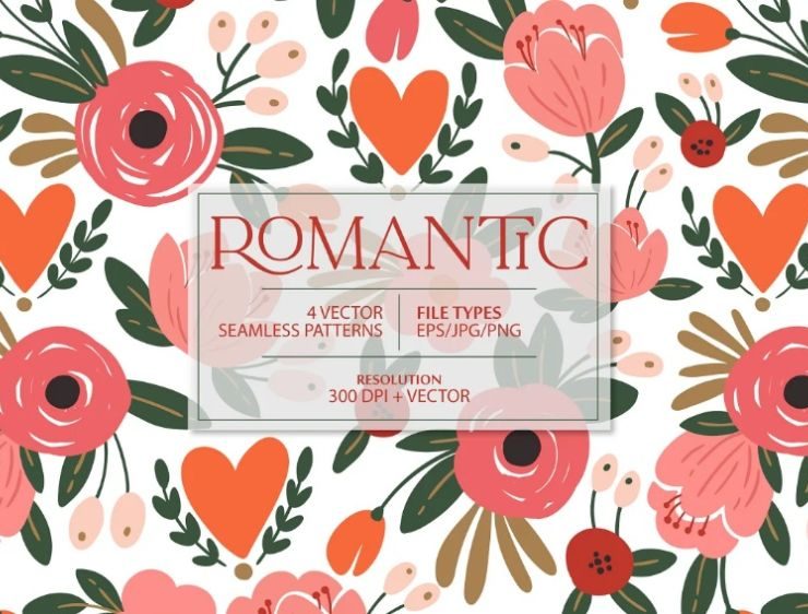 15+ Romantic Flower Illustrations AI PNG Download