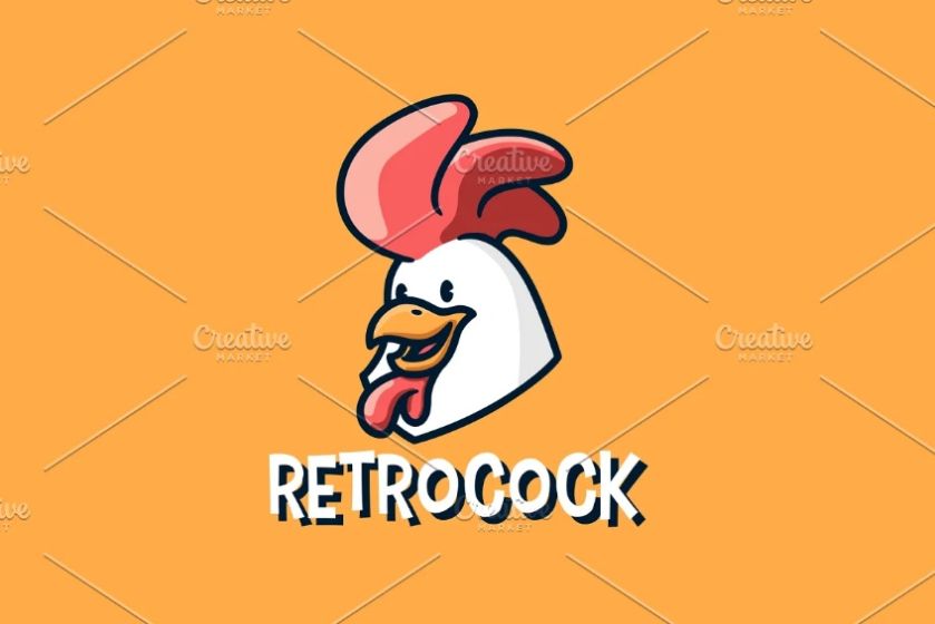 Rooster Mascot Logo Design