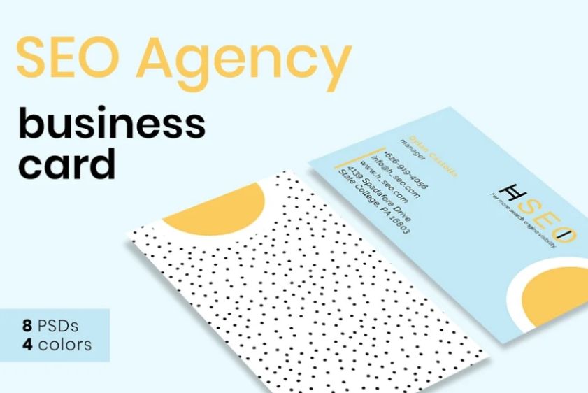SEO Agency Business Card Templates