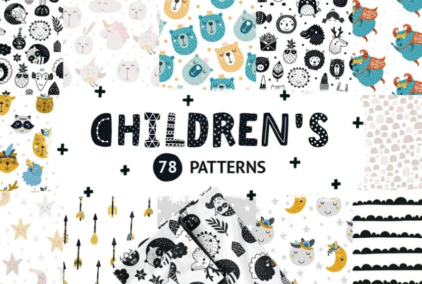 Seamless Children pattern Collection