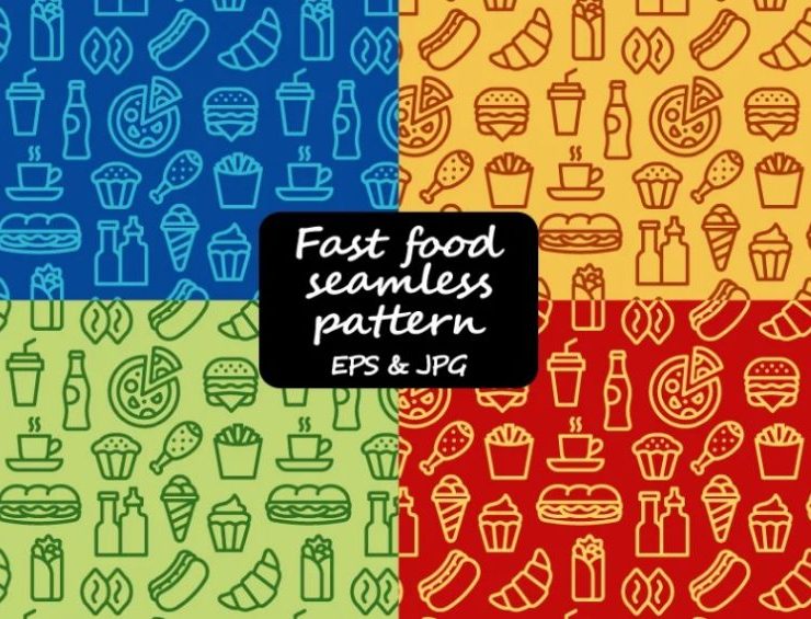 15+ FREE Fast Food Patterns Design Download