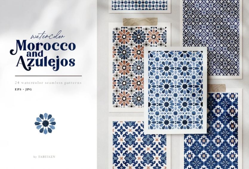 Seamless Moroccan Pattern Designs