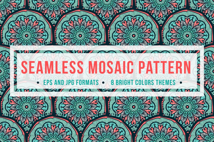 Seamless Mosaic Pattern Design
