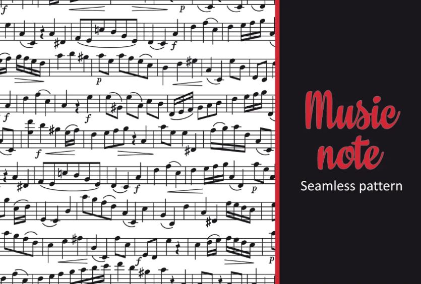 Seamless Musical Sheet Pattern