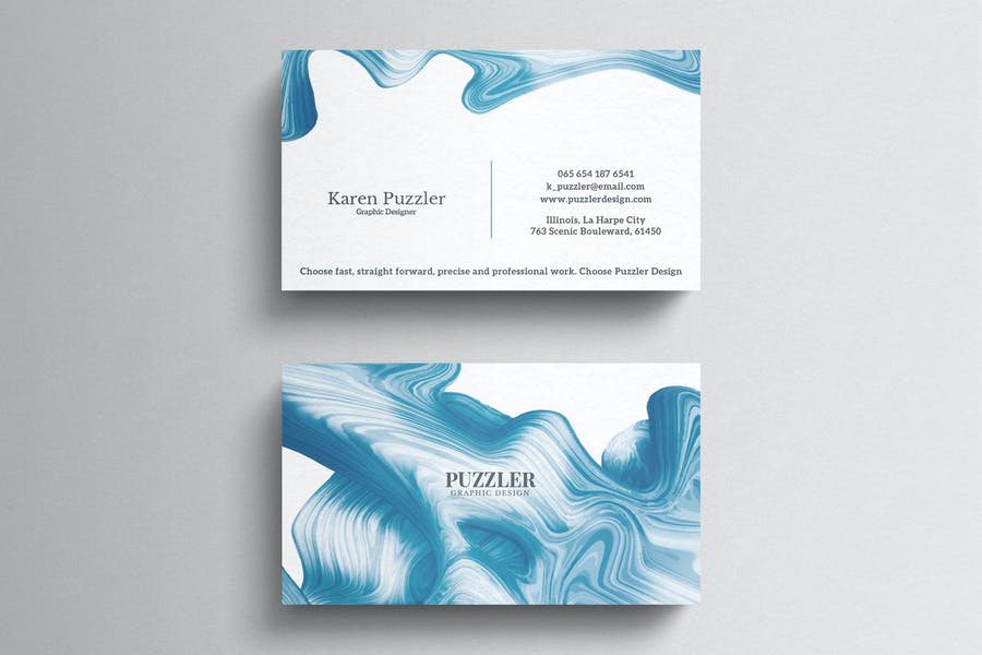Simple Artistic Business Card Design
