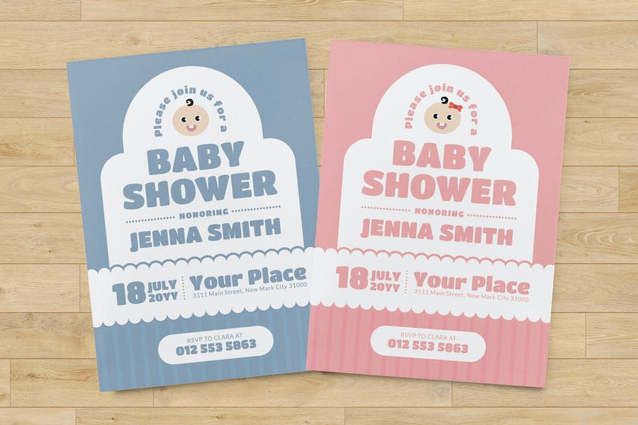 Simple Baby Shower Template