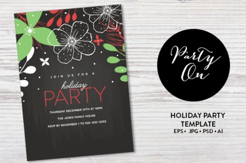 Simple Holiday Card Template