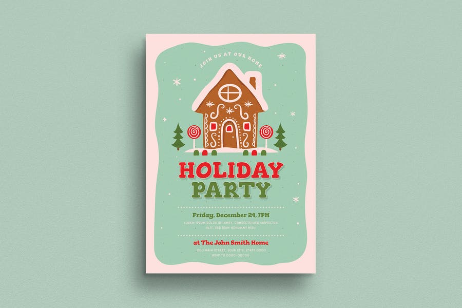 Simple Holiday Invite Template