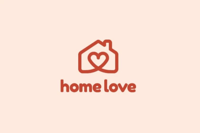 Simple Home Love Identity Design