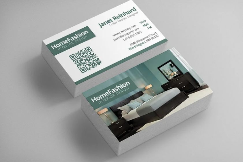 Simple Interior Designing Business Card