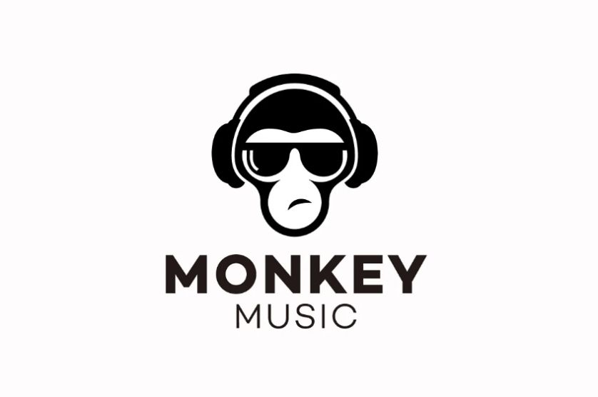 Simple Monkey Music Logo