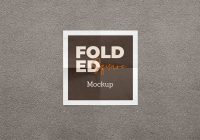 Folded Paper Mockup