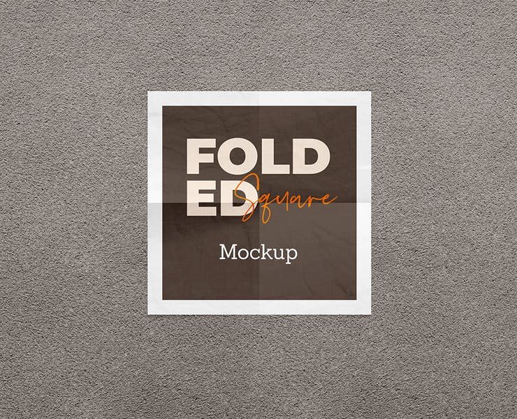 15+ FREE Folded Paper Mockup PSD Download