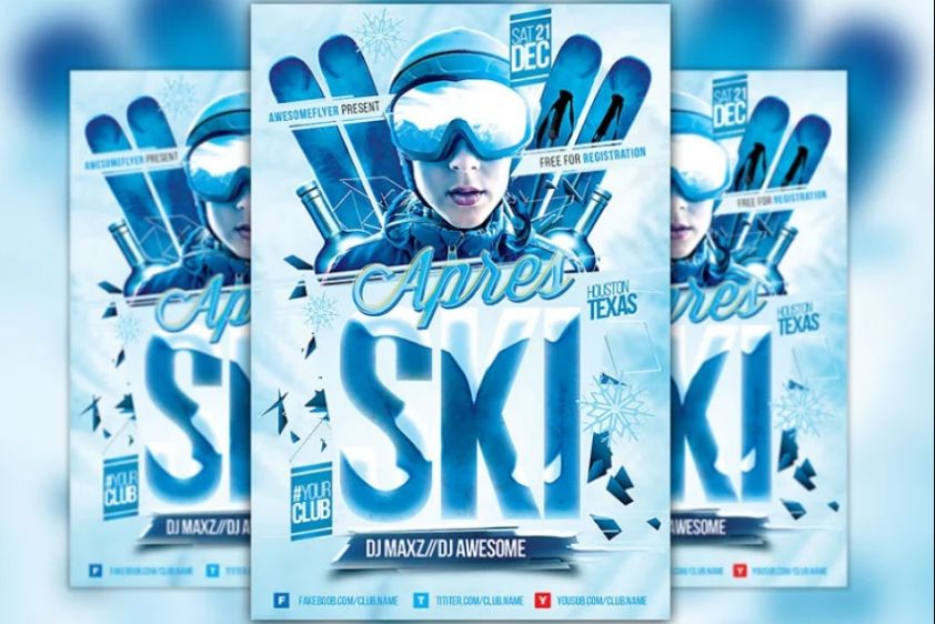 Ski Event Flyer Template