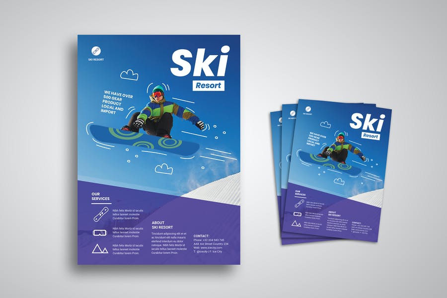 Ski Resort Promotion PSD