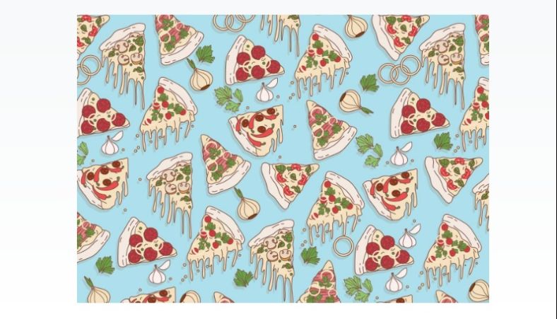 Slimy Pizza Pattern Design