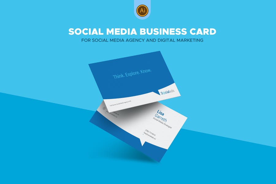 Social Media Agency Business Card