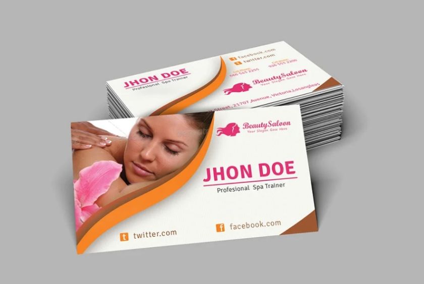 Spa and Salon Business Card Template