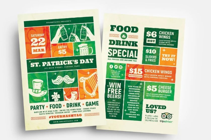 St Patricks Day Bar Flyer