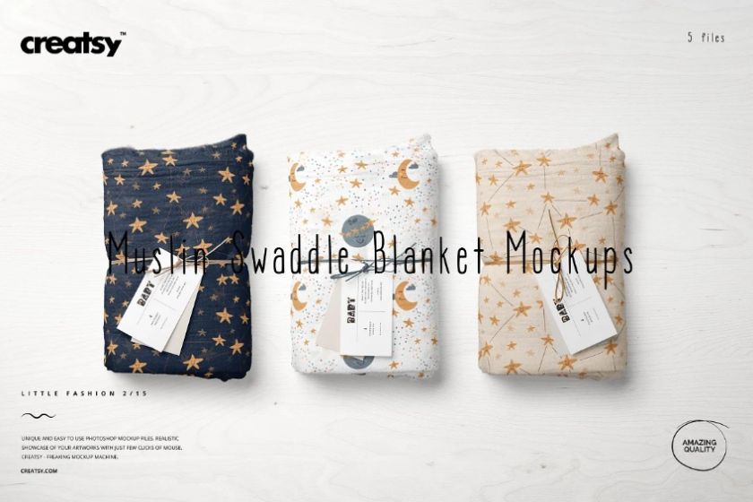 Swaddle Blanket Mockups Set