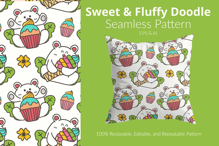 Sweet and Fluffy Pattern Design
