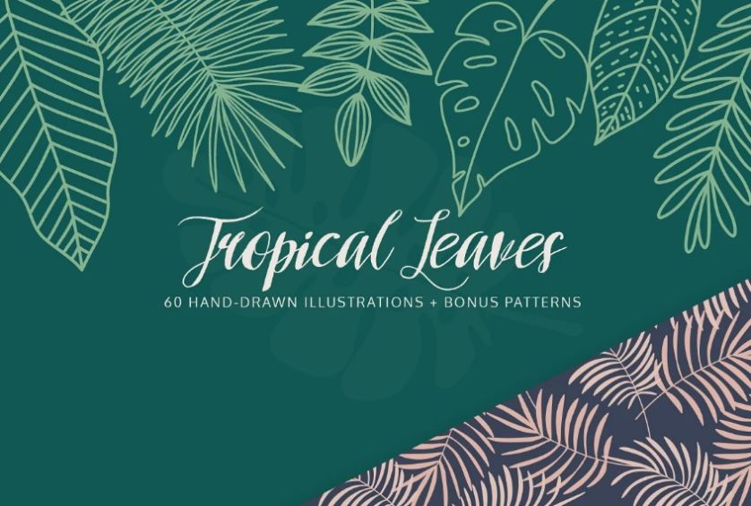 Tropical Leaves Pattern Design