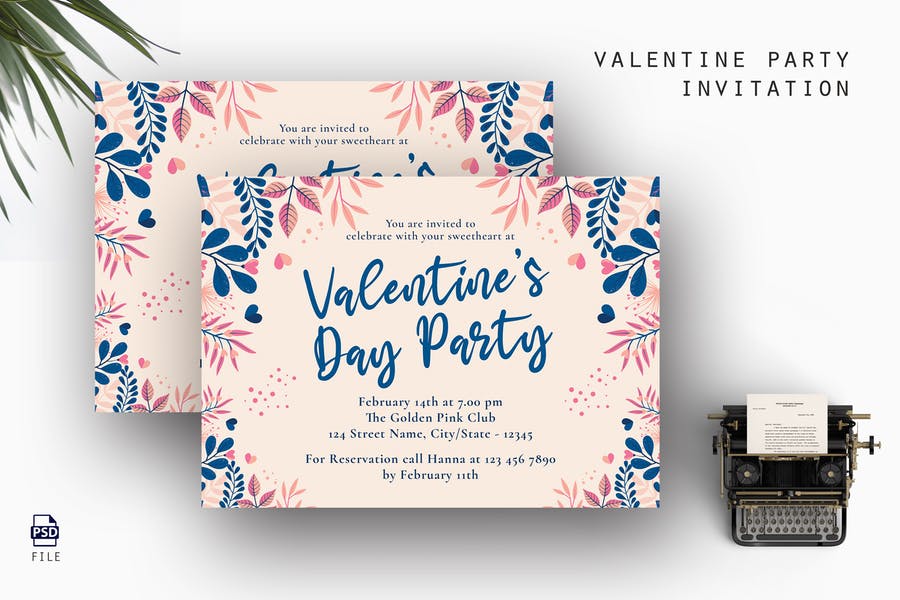 Valentines Day Invite Template