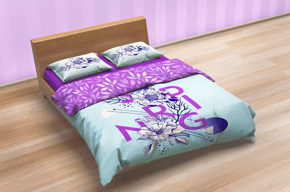 bedding-set-blanket-pillow-mockup