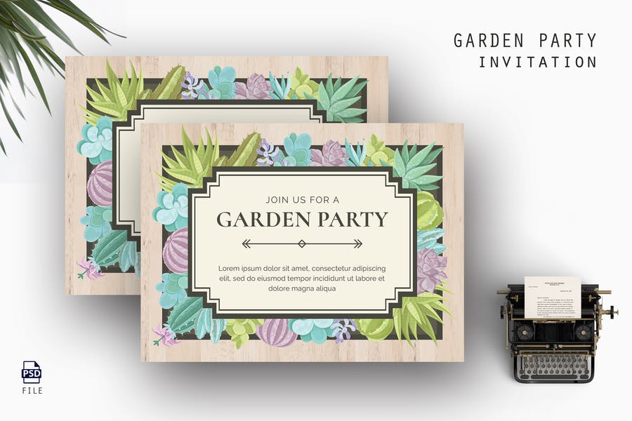 customizable Garden Party Invite