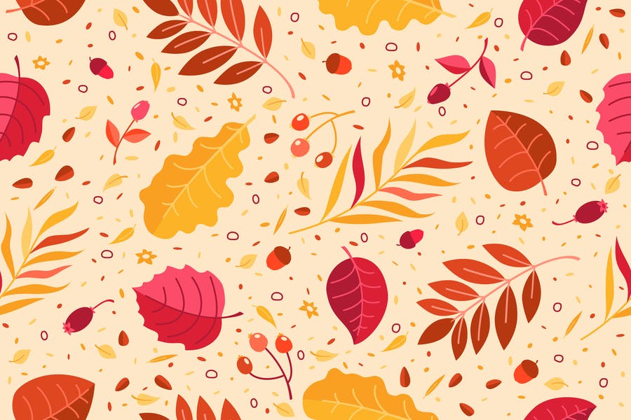 editable Autumn Pattern Design
