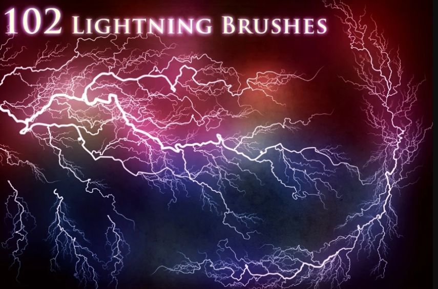 102 Lightning Bolt Brushes
