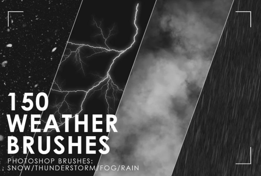 150 Photoshop Weather Brushes