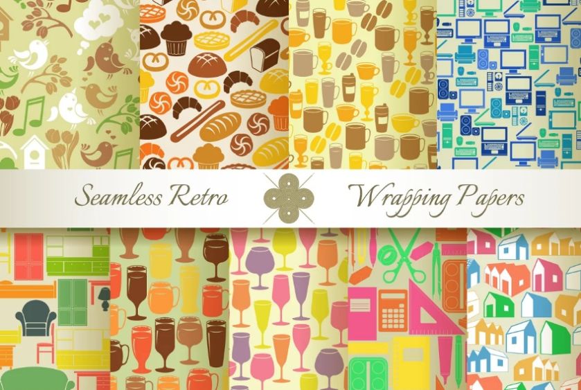 18 Retro Wrapping Paper Patterns