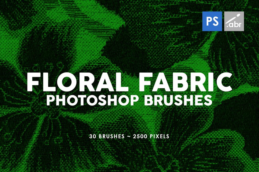 30 Floral Fabriic Brushes