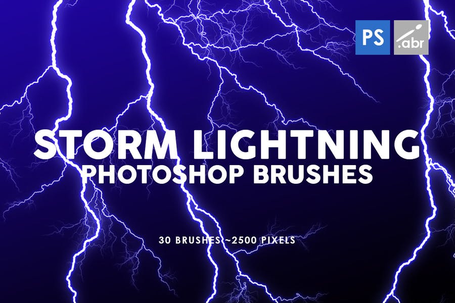 15+ Lightning Brushes for Photoshop Download - Graphic Cloud