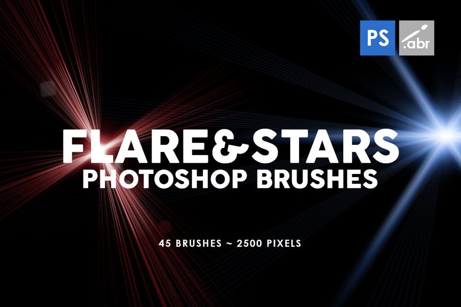 45 Lens Flare and Stars Brushes