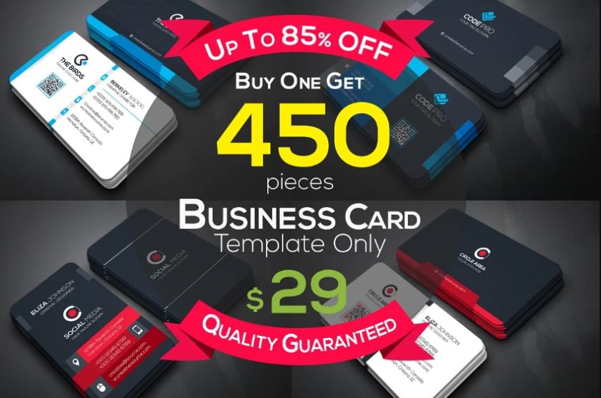 450 Business Card Templates Bundle