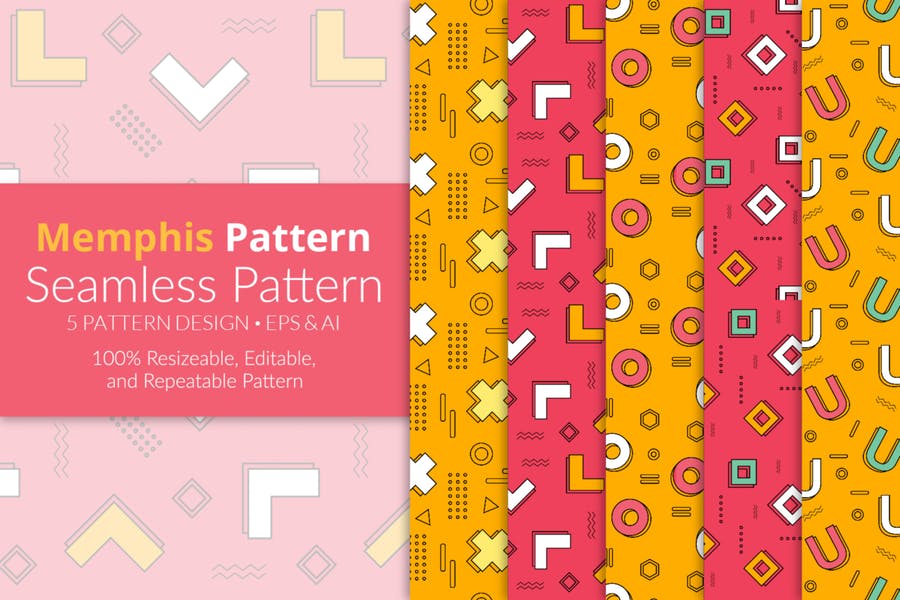 5 Seamless Pattern Backgrounds