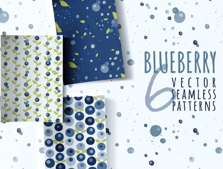 15+ FREE Blueberry Pattern Designs Ai EPS Download