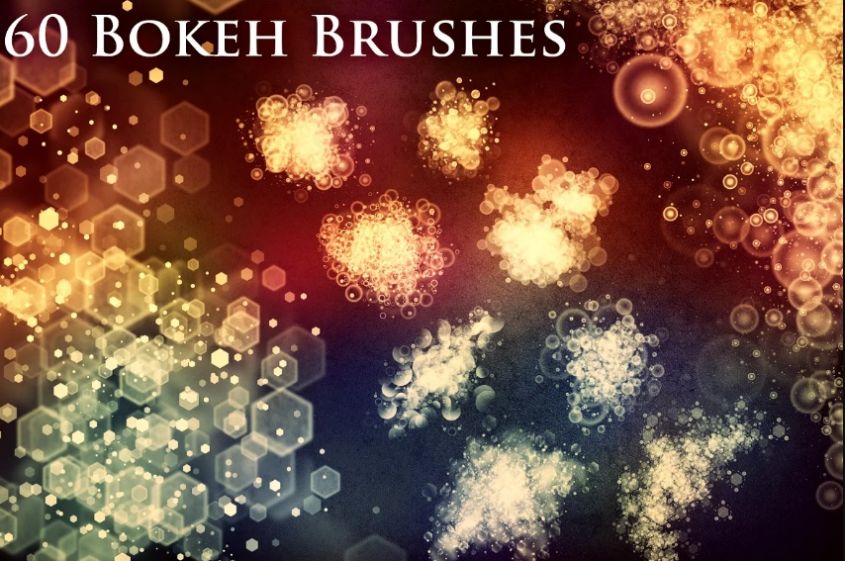 60 Unique Bokeh Brushes Set