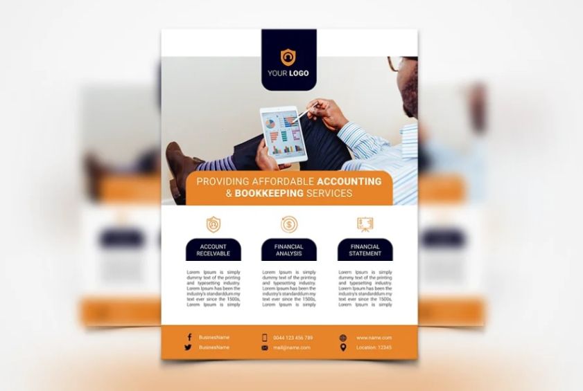 A4 Accounting Services Flyer Template
