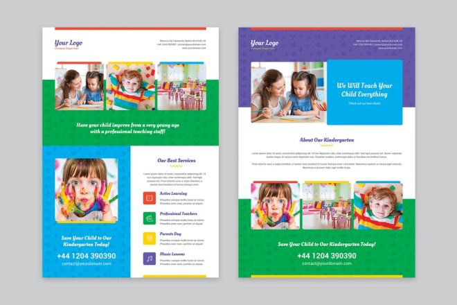 15+ FREE Kindergarten Flyer Templates PSD Download - Graphic Cloud