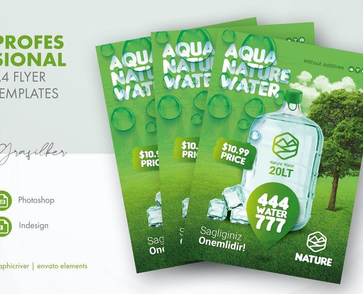 15+ Drinking Water Flyer Template PSD Free Download