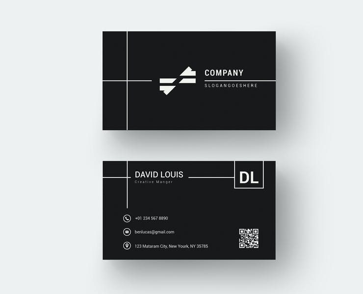 15+ FREE Black Business Cards Template Download