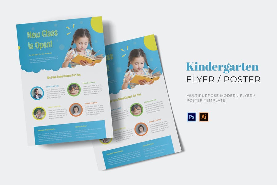 Ai and PSD Kindergarten Flyer
