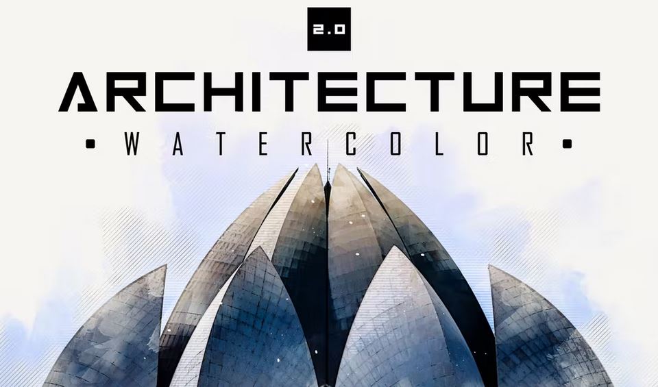Architecture Watercolor 2.0 - Photoshop Tool
