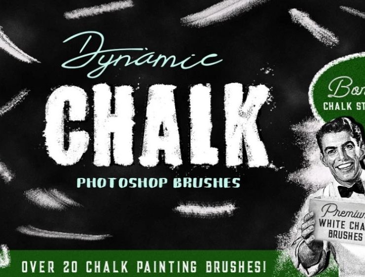 15+ Chalk Photoshop Brushes ABR FREE Download